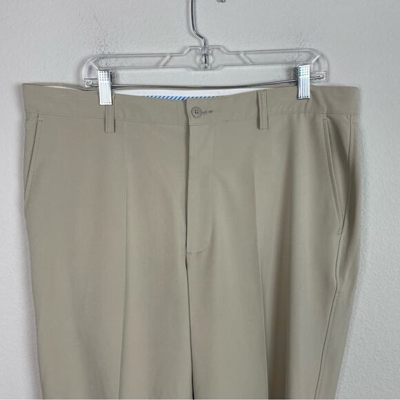 Foot Joy Tan Flat Front 4 Pocket Golf Pants 38 - Picture 3 of 9